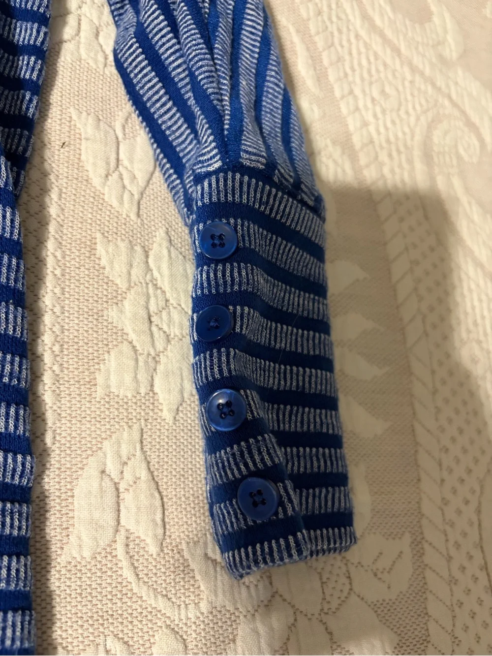 EUC Westbound Blue Striped Women's Knit top Large casual